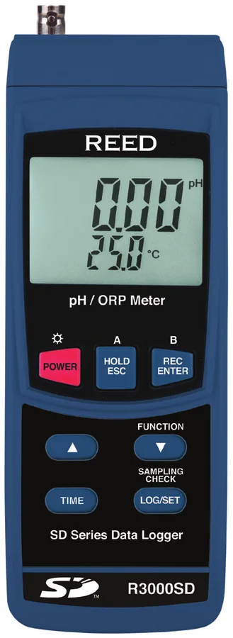 REED R3000SD Data Logging pH/ORP Meter
